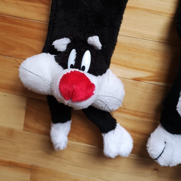 RARE Vintage 90s Looney Tunes Sylvester the Cat Scarf - Picture 2 of 3